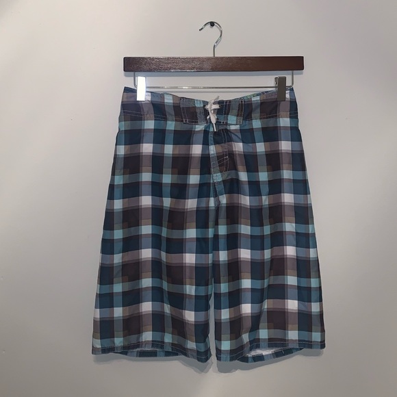 H&M Other - H&M Boys Plaid Swim Trunks size 12-14Y